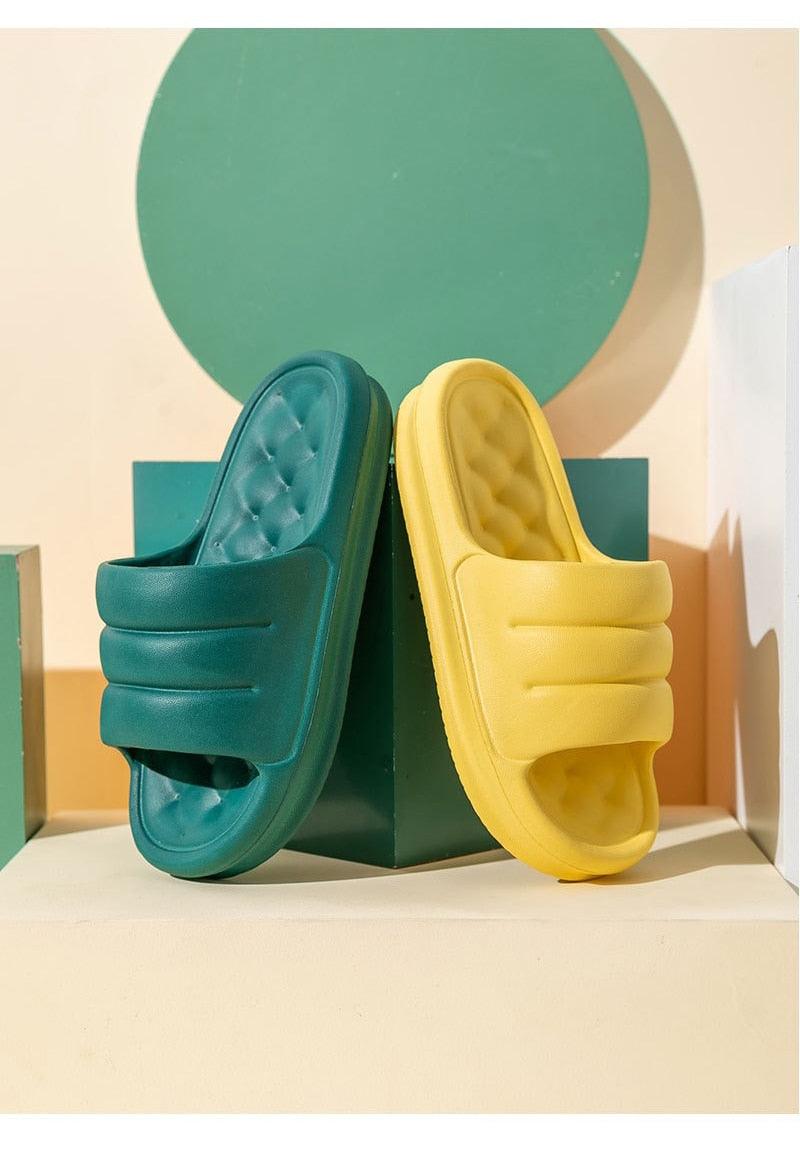 Thick Sole EVA Cloud Slides Non-Slip Waterproof Shower Sandals