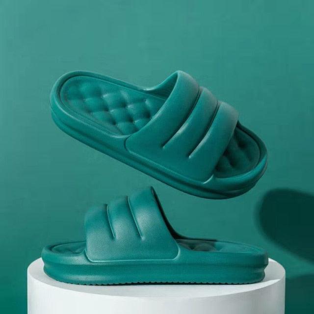 Thick Sole EVA Cloud Slides Non-Slip Waterproof Shower Sandals