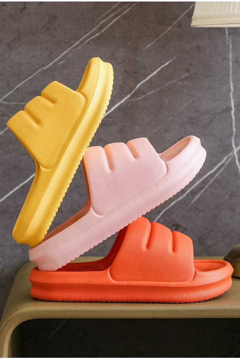 Thick Sole EVA Cloud Slides Non-Slip Waterproof Shower Sandals