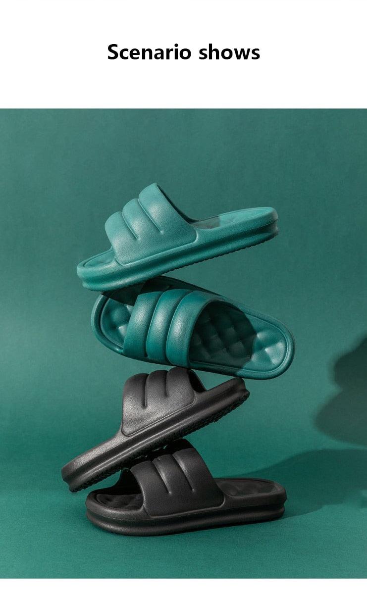 Thick Sole EVA Cloud Slides Non-Slip Waterproof Shower Sandals