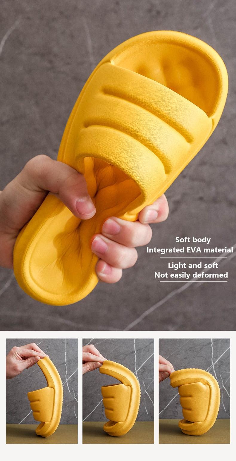 Thick Sole EVA Cloud Slides Non-Slip Waterproof Shower Sandals
