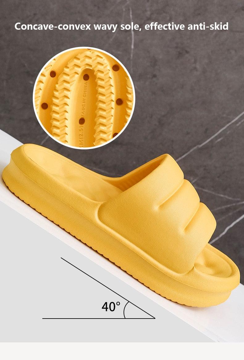 Thick Sole EVA Cloud Slides Non-Slip Waterproof Shower Sandals