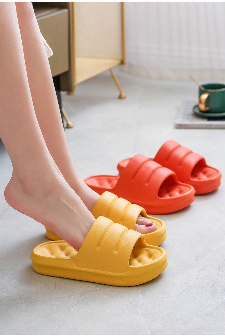 Thick Sole EVA Cloud Slides Non-Slip Waterproof Shower Sandals