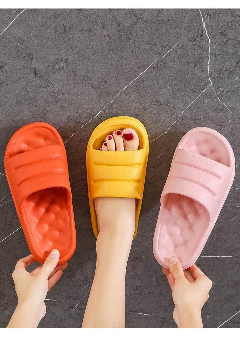 Thick Sole EVA Cloud Slides Non-Slip Waterproof Shower Sandals