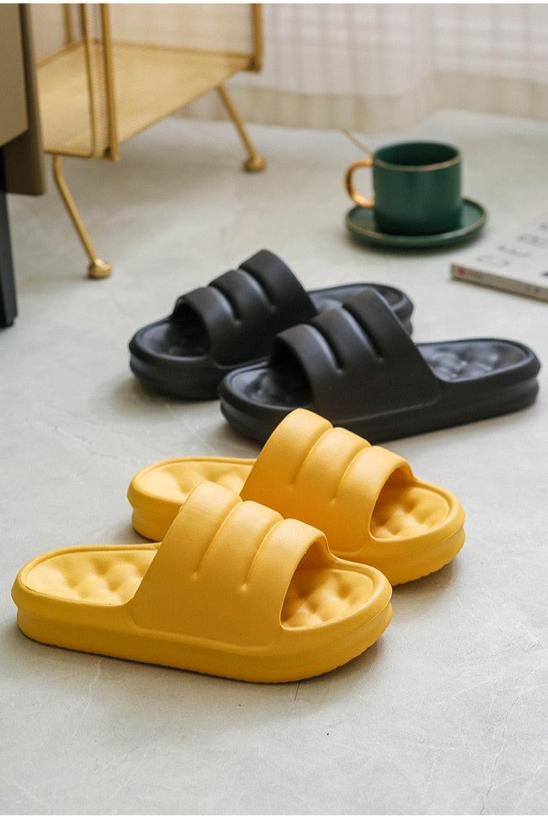 Thick Sole EVA Cloud Slides Non-Slip Waterproof Shower Sandals