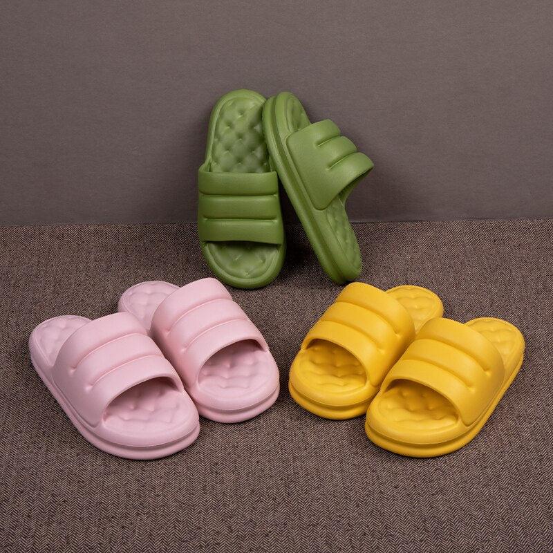 Thick Sole EVA Cloud Slides Non-Slip Waterproof Shower Sandals