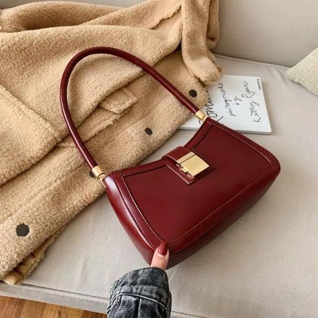 Minimalist PU Leather Crossbody Bag for Women - Stylish Daily Handbag