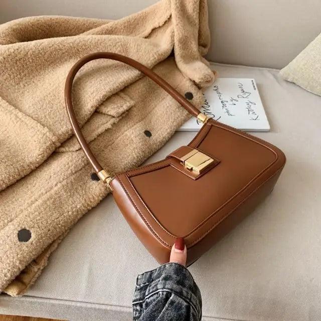 Minimalist PU Leather Crossbody Bag for Women - Stylish Daily Handbag