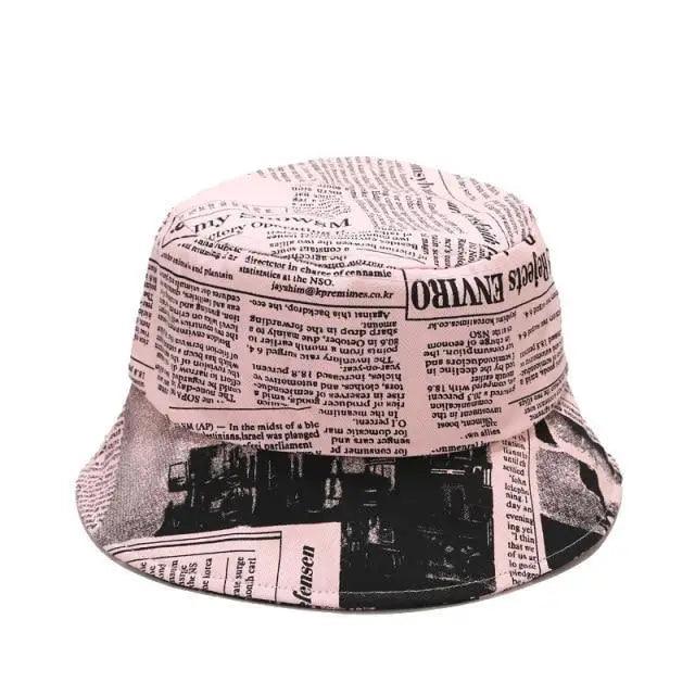 Reversible Cotton Bucket Hat - Unisex Streetwear Sun Hat