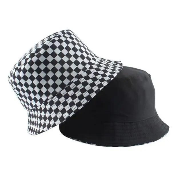 Reversible Cotton Bucket Hat - Unisex Streetwear Sun Hat