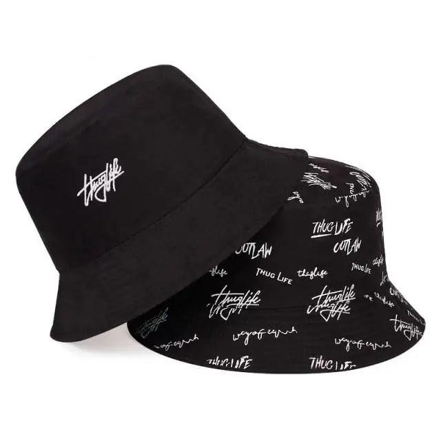 Reversible Cotton Bucket Hat - Unisex Streetwear Sun Hat