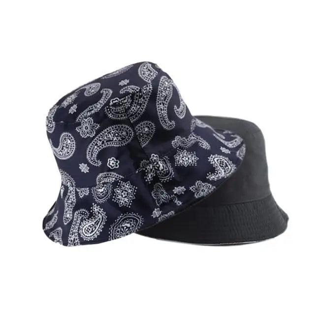 Reversible Cotton Bucket Hat - Unisex Streetwear Sun Hat
