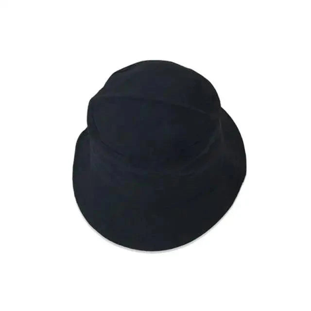 Reversible Cotton Bucket Hat - Unisex Streetwear Sun Hat