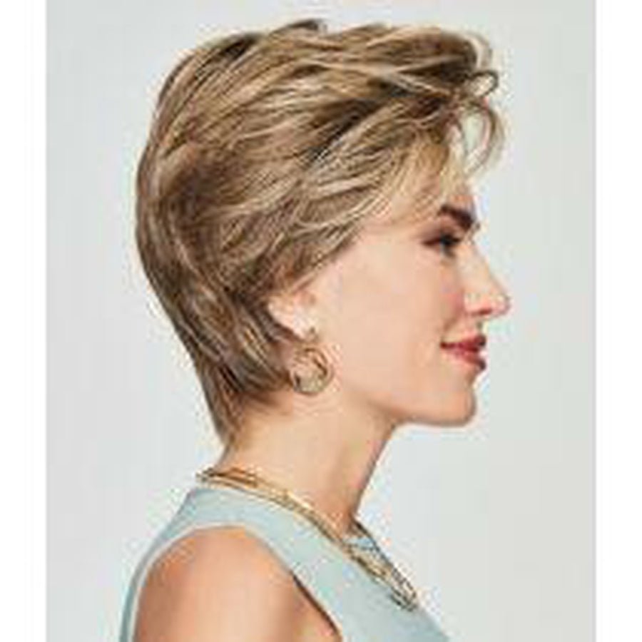 Up Close & Personal Short Wig with Feathery Textured Bangs