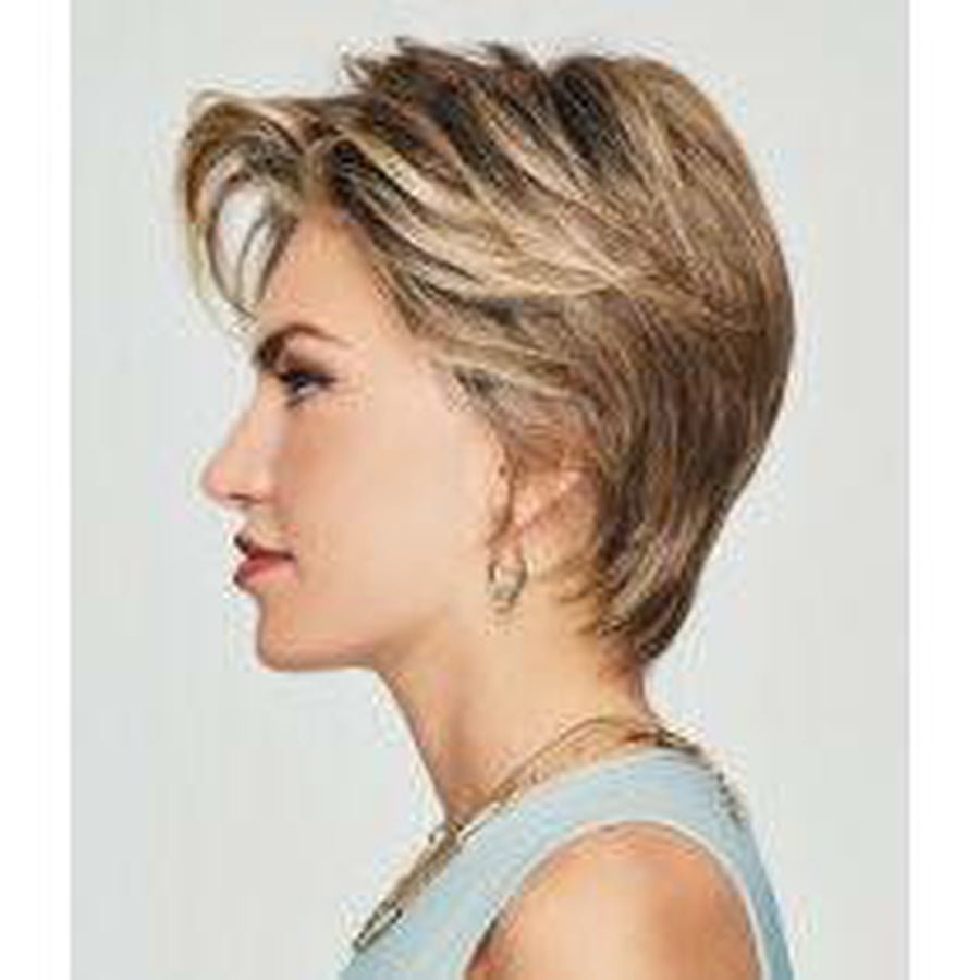 Up Close & Personal Short Wig with Feathery Textured Bangs