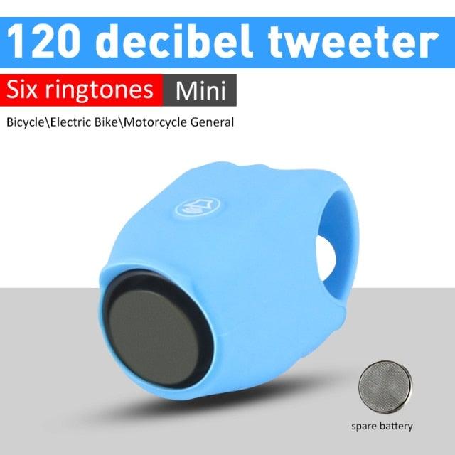 USB Rechargeable 120dB Electric Bicycle Bell Waterproof Horn