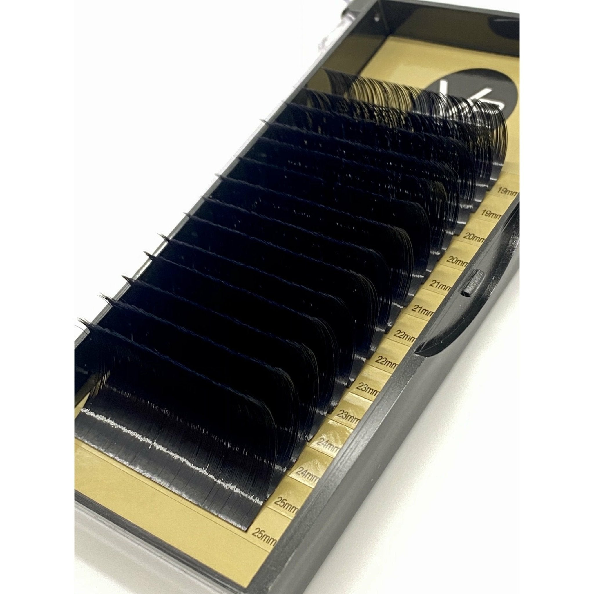Faux Mink XL Eyelash Extensions, 14 Lines Mix 19-25mm, Black