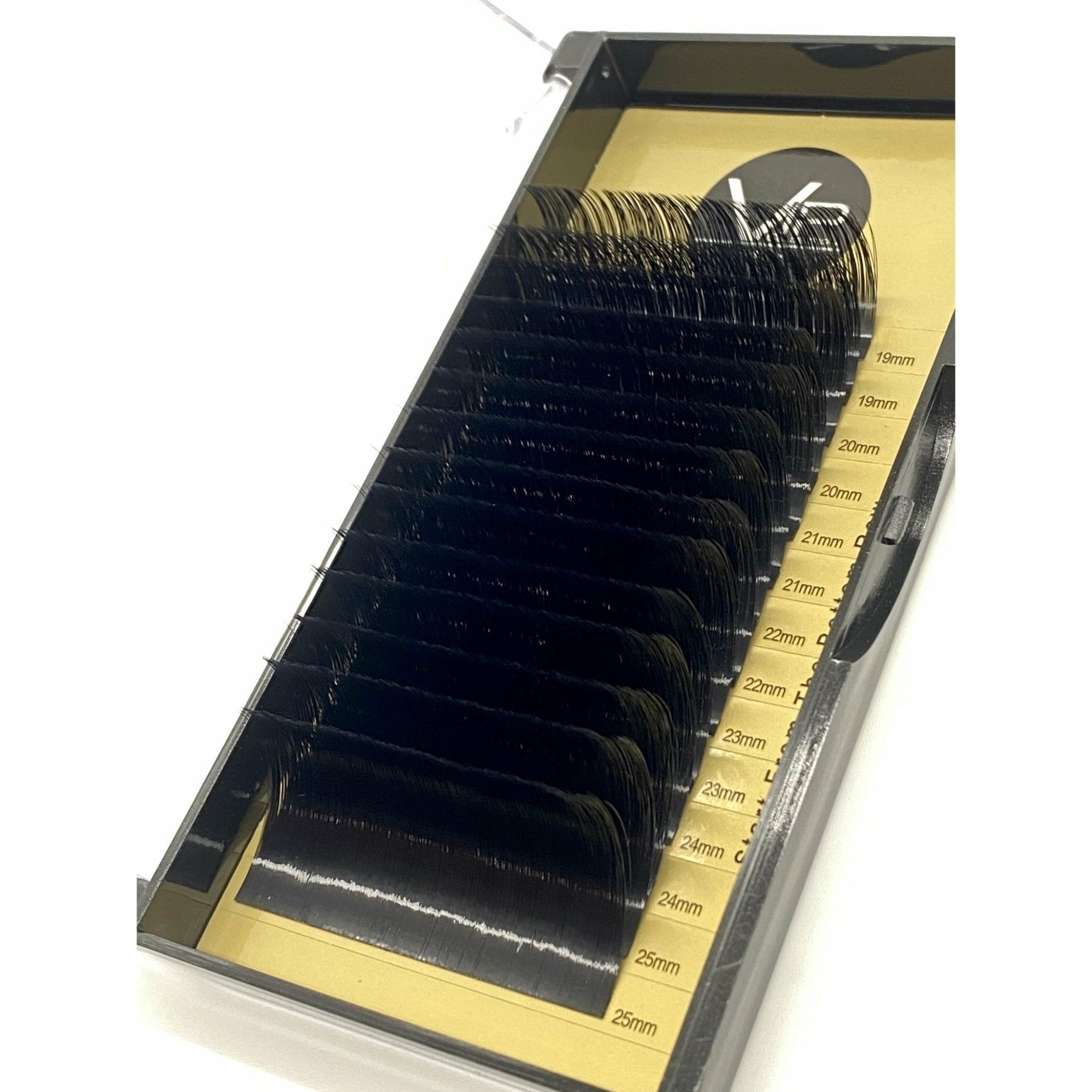 Faux Mink XL Eyelash Extensions, 14 Lines Mix 19-25mm, Black