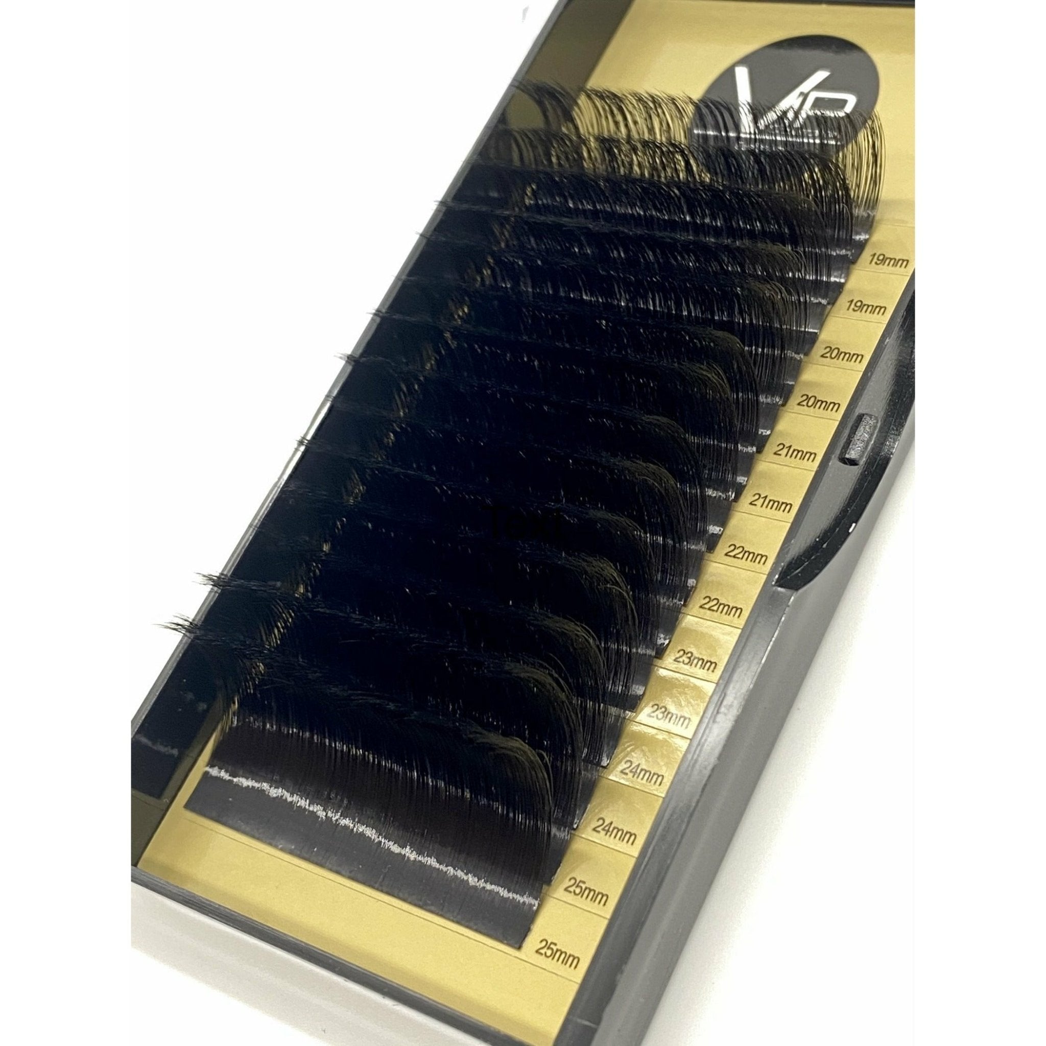 Faux Mink XL Eyelash Extensions, 14 Lines Mix 19-25mm, Black