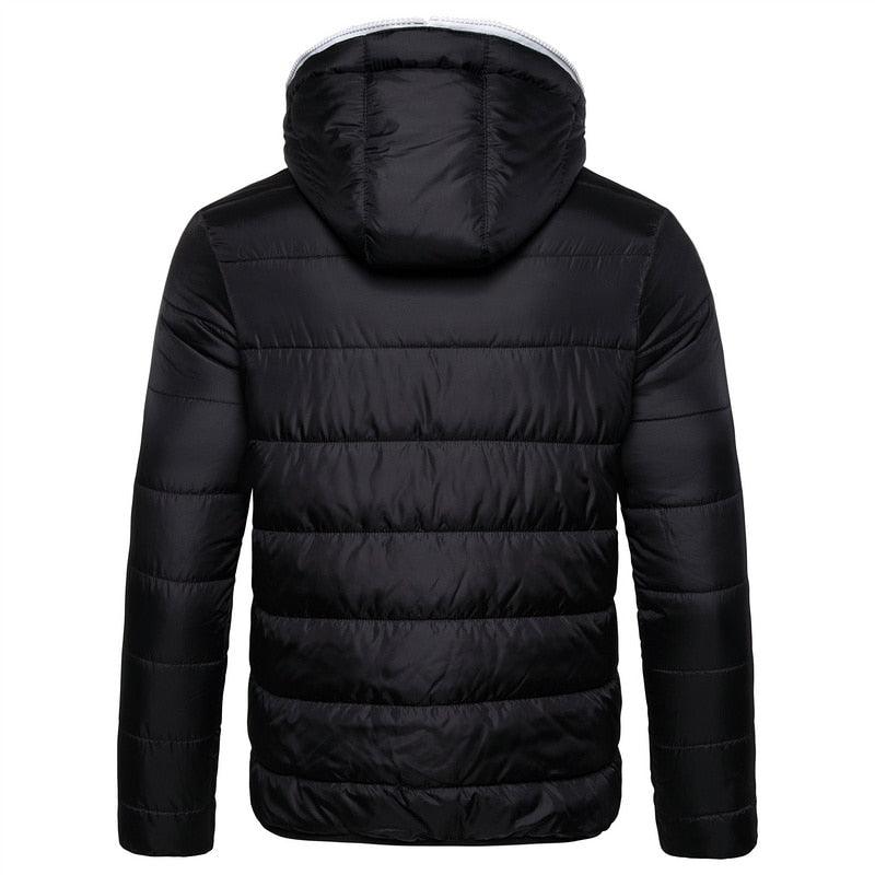 Men's Waterproof Winter Jacket - Warm Hooded Hiking Ski Coat