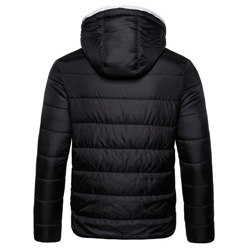Men's Waterproof Winter Jacket - Warm Hooded Hiking Ski Coat