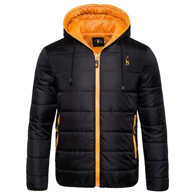 Men's Waterproof Winter Jacket - Warm Hooded Hiking Ski Coat