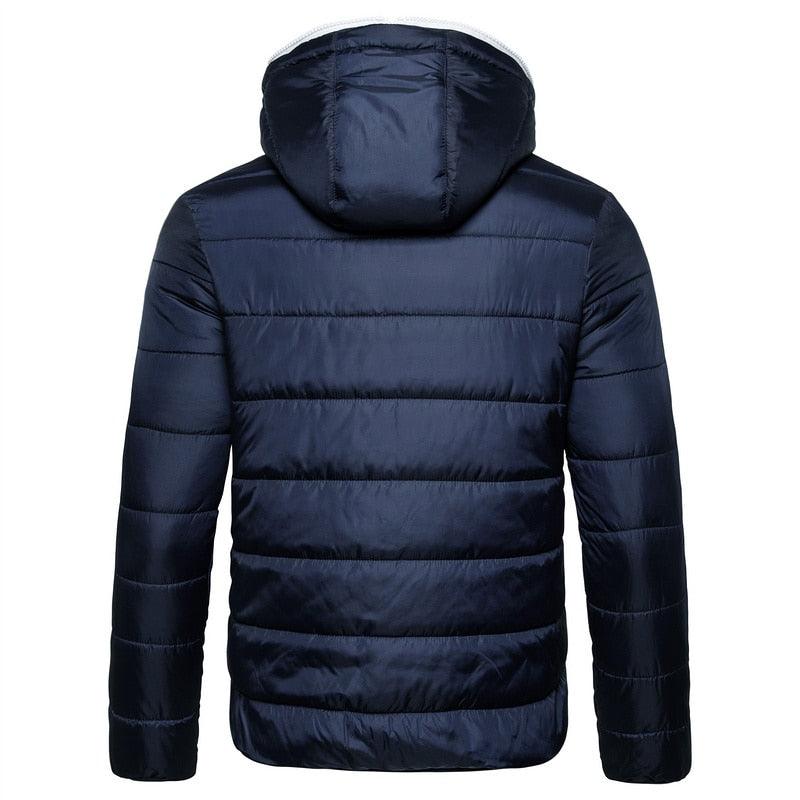 Men's Waterproof Winter Jacket - Warm Hooded Hiking Ski Coat