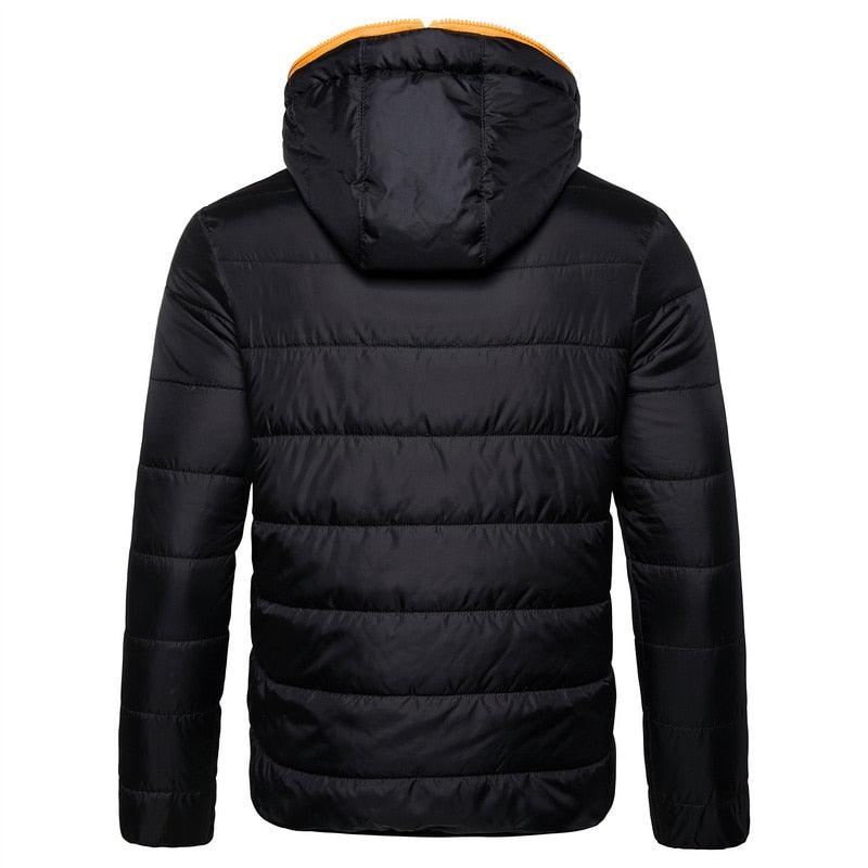 Men's Waterproof Winter Jacket - Warm Hooded Hiking Ski Coat