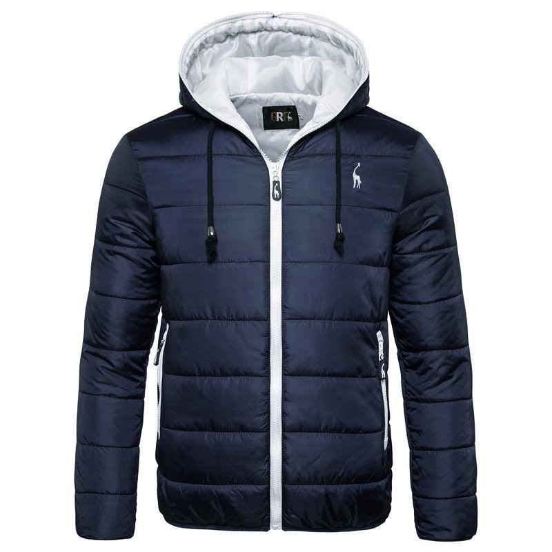 Men's Waterproof Winter Jacket - Warm Hooded Hiking Ski Coat