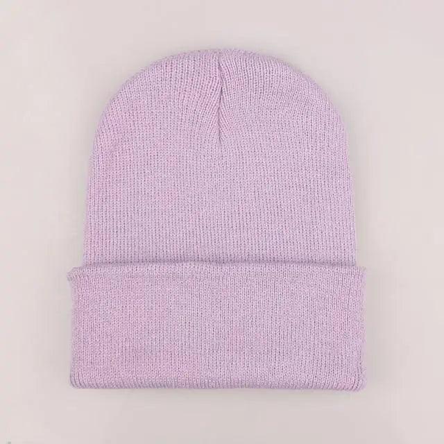 Warm Knitted Beanie Minimalist Casual Winter Cap