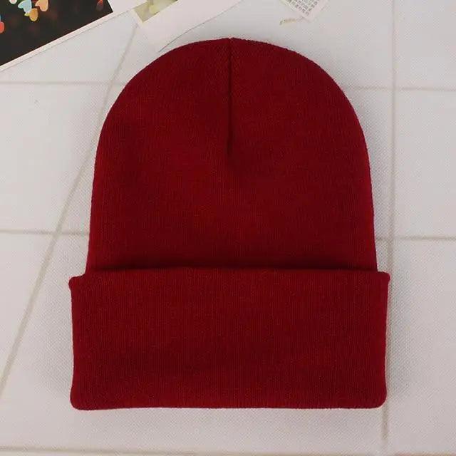 Warm Knitted Beanie Minimalist Casual Winter Cap
