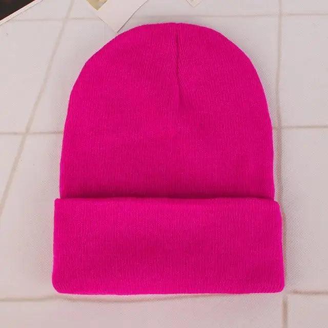 Warm Knitted Beanie Minimalist Casual Winter Cap