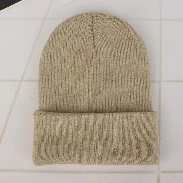Warm Knitted Beanie Minimalist Casual Winter Cap
