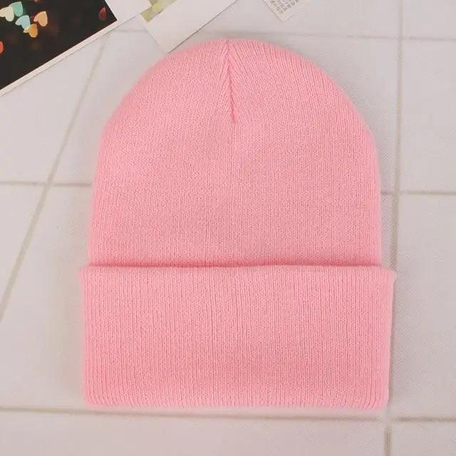 Warm Knitted Beanie Minimalist Casual Winter Cap