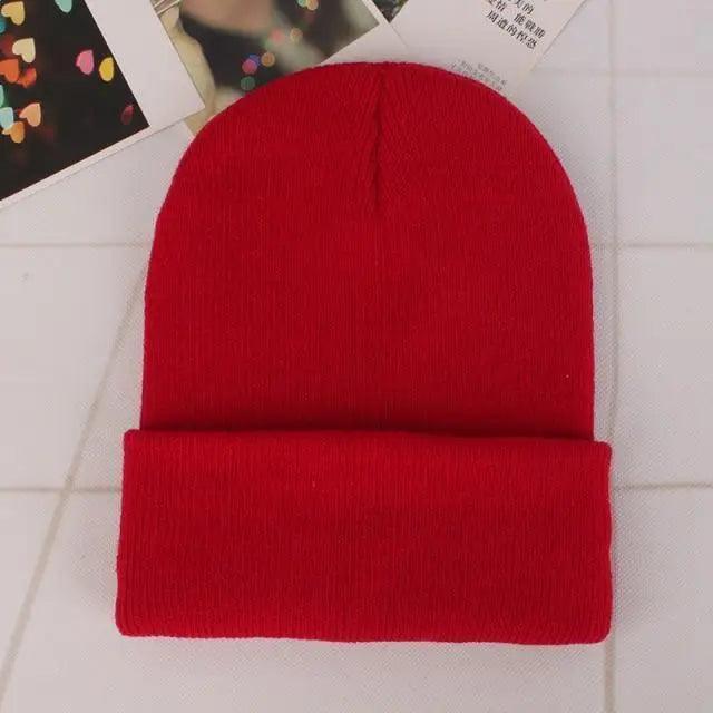 Warm Knitted Beanie Minimalist Casual Winter Cap