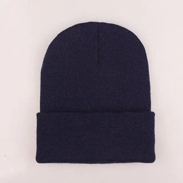 Warm Knitted Beanie Minimalist Casual Winter Cap
