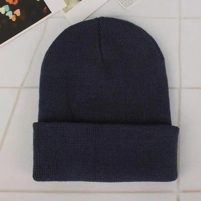 Warm Knitted Beanie Minimalist Casual Winter Cap