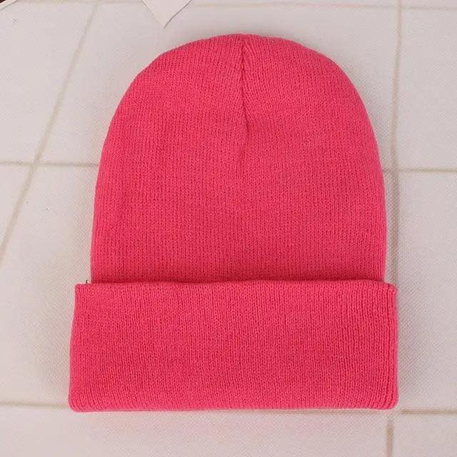 Warm Knitted Beanie Minimalist Casual Winter Cap