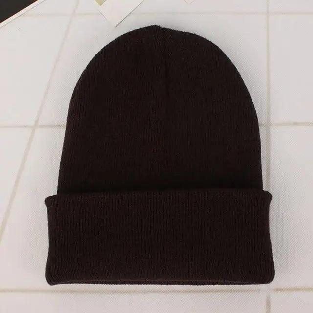 Warm Knitted Beanie Minimalist Casual Winter Cap