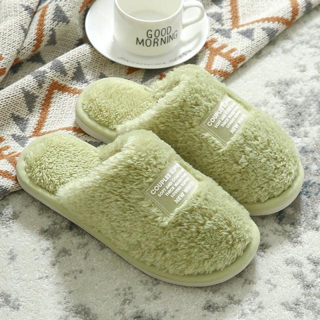 Unisex Plush Memory Foam House Slippers - Cozy Indoor Slip-Ons
