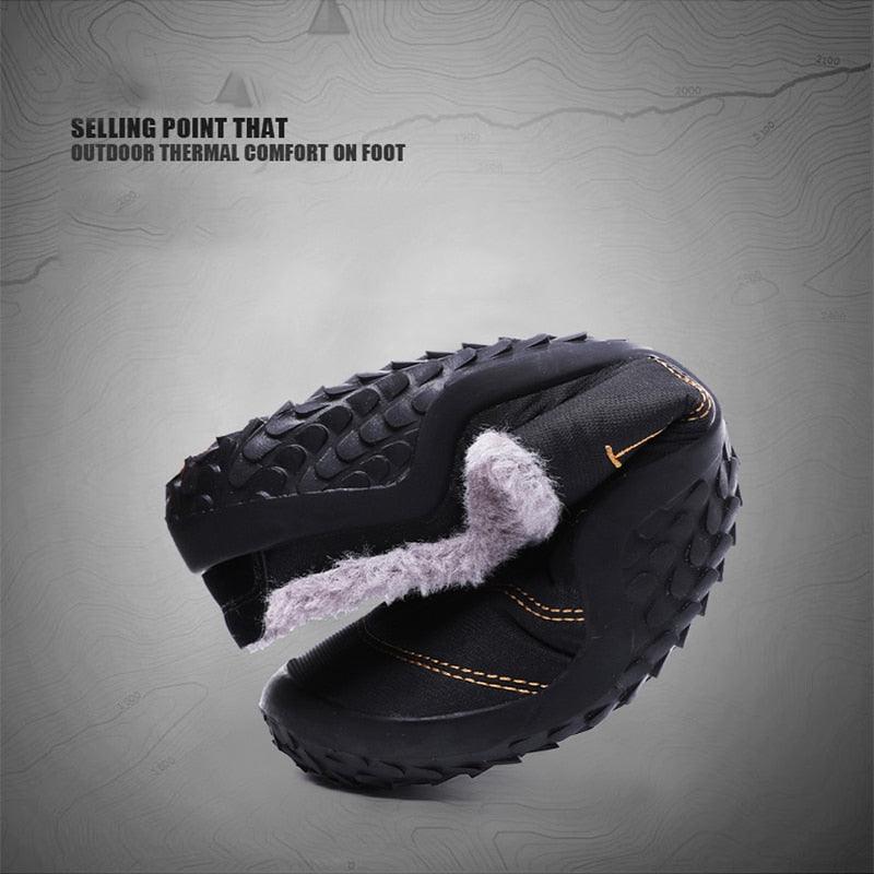 Men's Waterproof Winter House Slippers with Arch Support