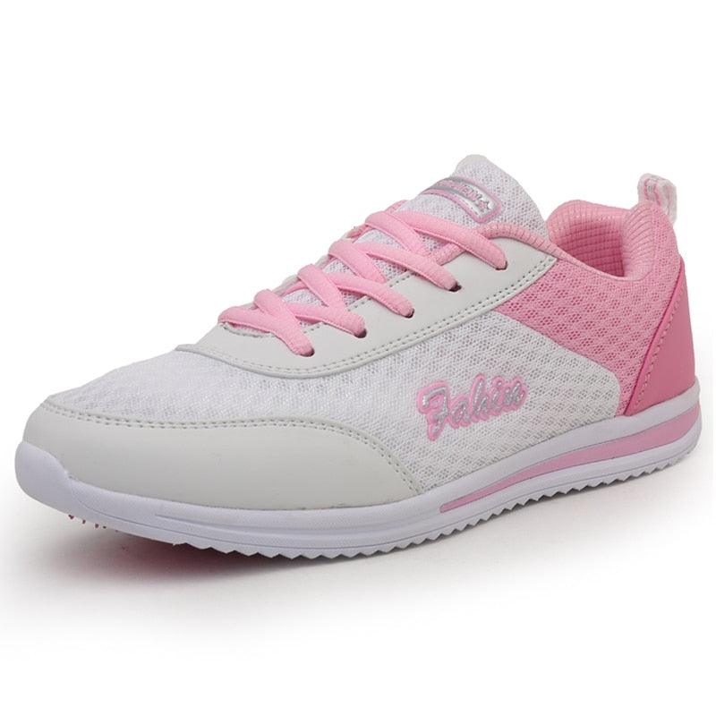 Purple Breathable Mesh Chunky Sneakers Running Gym Shoes