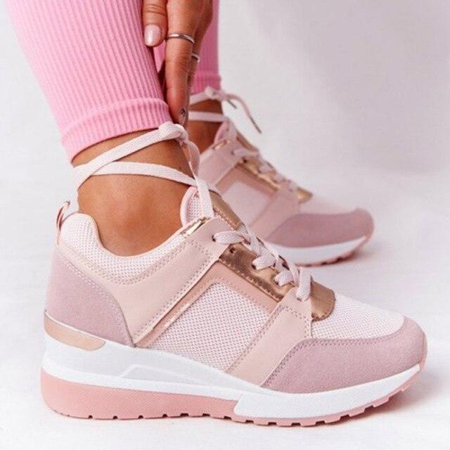Women’s Height Increasing Air Cushion Sneakers – Casual Athleisure