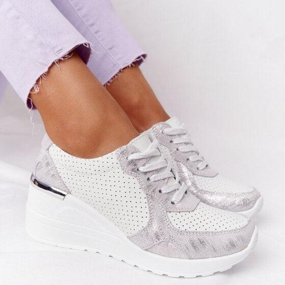 Women’s Height Increasing Air Cushion Sneakers – Casual Athleisure