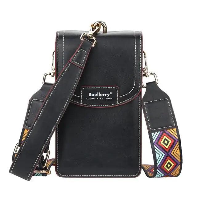 Multifunction Leather Phone Crossbody Purse with Large Capacity