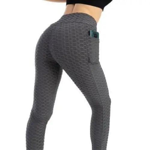 High Waist Push Up Fitness Leggings with Pockets for Women