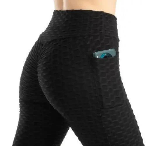 High Waist Push Up Fitness Leggings with Pockets for Women