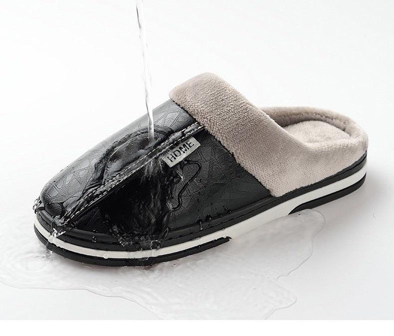 Unisex Winter Plush House Slippers with Memory Foam for Comfort