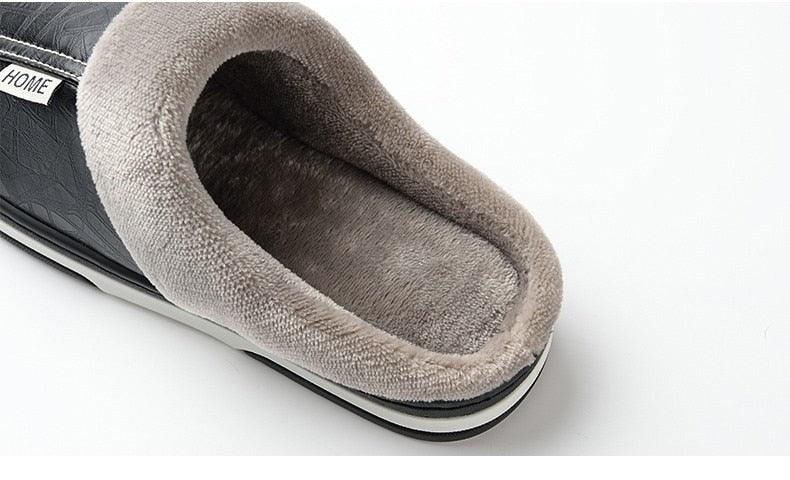 Unisex Winter Plush House Slippers with Memory Foam for Comfort