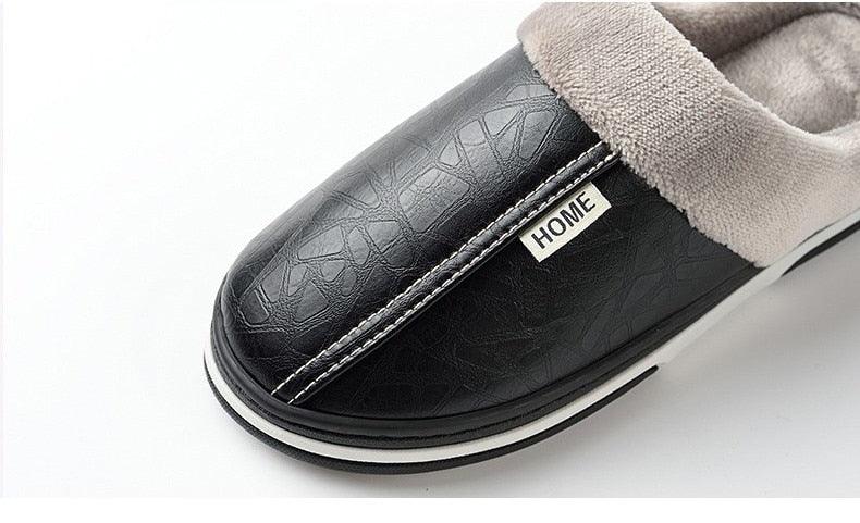 Unisex Winter Plush House Slippers with Memory Foam for Comfort